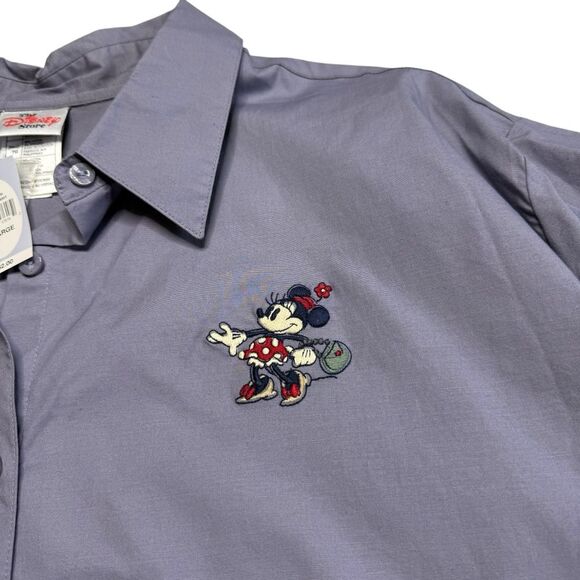 The Disney Store Minnie Mouse Button Down Shirt Disneyland Vacation Women’s XL - Picture 3 of 14